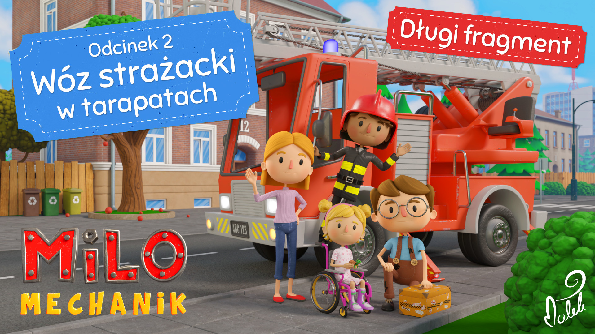 Milo Mechanik - Wóz strażacki w tarapatach - film dla maluchów 2+